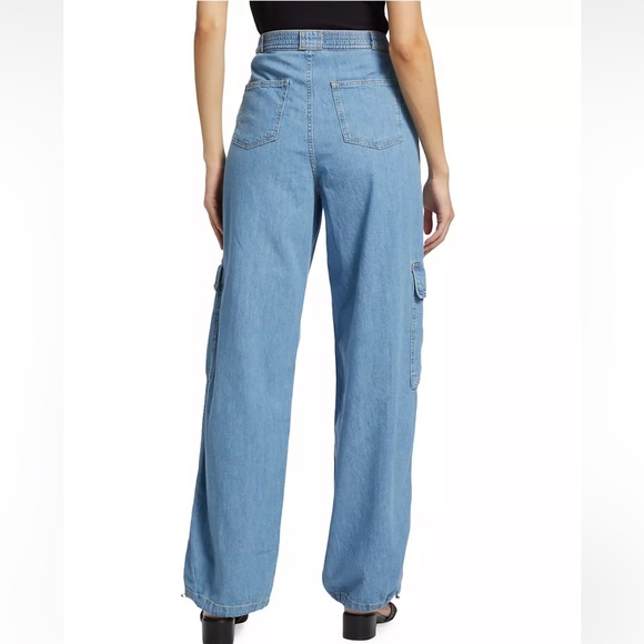 Jonathan Simkhai Standard Denim Cargo Pants - Picture 2 of 12